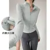 Nueva Chaqueta Deportiva Secado Rápido Ropa de Fitness Ropa de Yoga para Mujer Deporte Correr Manga Larga Pilates Top de Entrenamiento