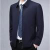 Chaqueta de primavera y otoño para hombre, nueva chaqueta con solapa para padre de mediana edad, cuadros administrativos, fábrica al por mayor