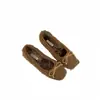 Nuevos Zapatos de Ballet con Lazo Cálidos, Forro de Felpa Peluda, Slip-On de Ballet, Boca Baja Mary Jane para Mujer, Otoño e Invierno 2025