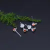 Estilo Coreano Nuevo Resina Aguja de Oreja Colgante Tazón Copa con Zircón Colorido Simple Ambiental Invisible Aretes Accesorios