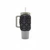 Material de Mergulho Transfronteiriço Stanley Estampa de Leopardo Ice Master 40oz Bolsa para Copo de Água Copo com Canudo para Carro Capa para Copo Atacado Colorido Bolsa para Garrafa de Água