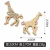 Colar Pulseira Pingente Duplo Girafa com Strass DIY Acessórios de Joias Venda Direta da Fábrica Pode Ser Misturado e Enviado Transfronteiriço