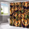 Amazon Halloween Murciélago Fantasma Cortina de Ducha para Baño Hogar Impermeable a Prueba de Moho Cortina de Ducha Cortina de Ducha para Separación de Inodoro