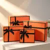Día de la Madre Nueva Caja de Regalo de Lujo Tapa Cielo y Tierra Lazo Caja de Regalo Acompañante Creativa Caja de Regalo con LOGOTIPO