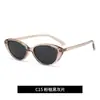 Novos Óculos de Sol Estilo Coreano Cat-Eye com Proteção UV em Estoque para Uso ao Ar Livre, Óculos de Sol Polarizados Tr Modernos e Versáteis