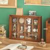 Caja de Almacenamiento de Escritorio Vintage Escritorio de Oficina Miscelánea Llave Dormitorio Joyería Adornos de Muñecas Estante de Almacenamiento Acrílico a Prueba de Polvo