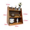 Estante de Almacenamiento de Escritorio Montado en la Pared Estante de Madera para Perfumes y Cosméticos para Tocador Estante para Tazas de Mesa de Escritorio Estilo Nuevo Chino