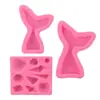 Conjunto Combinado de Concha de Sereia Marinha Transfronteiriço Molde de Silicone Cauda de Peixe de Açúcar Ferramenta de Modelagem de Ovos de Chocolate