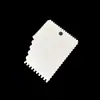 Raspador de tres piezas de color crema Raspador de arco dentado Herramienta para decorar Corte para hornear DIY Raspador de plástico