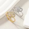 Joyería de acero inoxidable transfronteriza diseño de lujo ligero Anillo de acero de titanio Love Diamond anillo de pareja pulsera venta al por mayor de fábrica