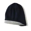 Gorro de Cachemira 2026 Otoño/Invierno Nuevas Llegadas Unisex Casual Protección para los Oídos Gorro Holgado de Moda Tejido Color Bloque