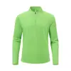 Camiseta Deportiva Transpirable de Secado Rápido Ligera con Cuello Alto y Mangas Largas para Senderismo, Montañismo, Ciclismo, Estilo Transfronterizo Europeo y Americano