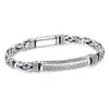Pulsera Yuhong para Hombre, Moda Tendencia Retro Hueso de Dragón Patrón de Paz Cadena Tejida, Estilo Sencillo Individual, Venta Directa del Fabricante