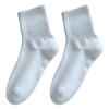 Calcetines Grises para Mujer, Algodón Puro, Antibacterianos, Desodorantes, Calcetines Deportivos Elásticos Sin Costuras, Absorbentes de Sudor, Transpirables, Anti-Pilling