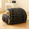 Cama para mascotas desmontable, adecuada para todas las estaciones, engrosada y cálida, saco de dormir para gatos con rejilla cerrada, cama multifuncional para perros