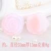 Larga flocking color transparente floración espiral rosa haciendo DIY funda para teléfono móvil caja de almacenamiento de pegamento de crema pinza para el pelo decoración