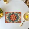 Individual de Mesa de Cocina Multicolor Bohemio Transfronterizo de Amazon Retro Moderno Geométrico Arte Abstracto Decorativo para Mesa de Comedor