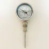 Termómetro Bimetálico Wss Indicador de Temperatura Axial de Acero Inoxidable con Transmisión Remota Termómetro para Tuberías de Calderas Industriales