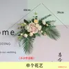 Placa de boas-vindas placa de água cabeça de porta de flor abertura de flor celebração de casamento flor pendurada placa de publicidade em placa KT produto acabado floral flor artificial