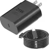 Adaptador Carregador Samsung 25W Especificação EUA USB-C Super Fast Charging PD para Samsung Galaxy Série S