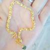 Pulseira de moda ouro areia do Vietnã banhada a ouro latão simples combina com tudo oca trevo de quatro folhas amor pulseira joia feminina