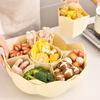 Prato de Fondue Divisória Prato de Legumes Distinto Prato de Pratos Multifuncional para Cozinha Doméstica Cesta para Fondue Cesta Escorredora