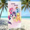 Toalla de Baño Infantil My Little Pony Microfibra Absorbente Toalla de Playa Dibujos Animados Niña Linda Natación Toalla Manta de Secado Rápido