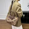 Bolsa Tote Retrô Transfronteiriça 2026 Nova Coleção Primavera Estilo Commuter Tendência Bolsa de Mão Estampada Bolsa de Ombro Elegante Estilosa Bolsa Transversal