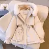Parker Chaqueta de Plumas Nueva Invierno 2024 para Mujer Moda y Versátil Forro Polar Grueso Chaqueta Todo en Uno a Heattech