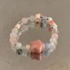 Venta Caliente ~ Serie de Colores Pulsera de Cuentas de Cerámica de Seis Piezas Estilo Chica Femenina Pulsera Combinable Pulsera Elegante Dulce