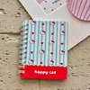 Cuaderno espiral de dibujos animados lindo, cuaderno de bolsillo estético de alta calidad, cuaderno pequeño A7 de tapa lateral, cuaderno creativo para mensajes y toma de notas para estudiantes
