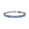 Mecanismo de Cierre Cadena Pulsera de Plata S925 Fila Única Circonita Diamante Artificial Pulsera Venta Directa de Fábrica