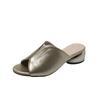 Verão 2024 novo bico de peixe respirável chinelos femininos temperamento feminino moda casual uso casual meio chinelo tamanho grande sapatos femininos