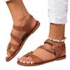Sandalias Planas de Nuevo Tamaño Grande con Combinación de Colores para Mujer de Comercio Exterior, Sandalias de Playa Ligeras Huecas de Una Sola Tira Transfronterizas, Amazon