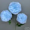 Flores Artificiais Azuis para Casamento Flores Falsas de Teto Decoração de Casamento Parede de Flores Arranjo de Flores de Chão para Casamento Materiais para Arranjo de Flores de Seda