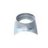 Tubo Espiral de Unión de Silla de Hoja de Hierro Galvanizado Blanco Personalizado, Divertidor de Rama Principal, Insertado en Diagonal, Tubo de Extracción de Polvo