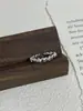 Anillo de Plata de Ley S925 al por Mayor Mismo Estilo Flor Sencilla Anillo para Mujer Sin Color Apertura Lujo Ligero Nicho Alto Gama Anillo de Dedo