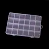 Caja de Almacenamiento de 24 Compartimentos Caja de Plástico PP Contenedor Transparente con Compartimentos Arte de Uñas Pedrería Cuentas Para Cuentas Pequeños Accesorios de Joyería Directo de Fábrica