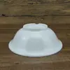 Tazón invertido vajilla de melamina Tazón Cubo plástico similar a la porcelana blanco tazón para sopa desayuno leche de soya avena tazón pequeño fondo puntiagudo tazón comercial