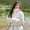 Chaqueta Exterior para Mujer 25 Nuevo Estilo Casual Tres en Uno para Figuras Menudas, Cortavientos e Impermeable, Chaqueta de Pareja de Gama Alta y Elegante