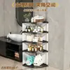Estante Triangular de Almacenamiento para el Hogar en Stock Estante de Esquina para Baño Multicapa con Drenaje Estante para Cosméticos