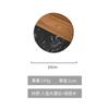 Posavasos de Mármol Transfronterizos Posavasos de Madera Creativos Madera de Acacia Anti-Escaldante Manteles Individuales para Barra de Café Posavasos Aislantes para Té Redondos