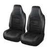Funda Universal de Cuero PU de Una Pieza para Asientos Delanteros Dobles de Coche para Comercio Exterior, Funda de Cojín de Asiento Popular de Venta Transfronteriza, Adecuada para Todas las Estaciones