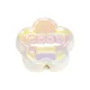 Cuentas de Oso Acrílicas de Colores con Goteo de Aceite Doble Cara Cuentas de Corazón Cadena para Teléfono Móvil con Cuentas Accesorios DIY para Tocados