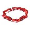 Pulseira de Pedras Naturais e Cristais Best-Seller da Amazon Transfronteiriça Pulseira Trançada Elástica Pulseira de Cascalho Irregular