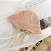 Sombrero Infantil Yipan Estilo Coreano Nuevo Sombrero de Pescador de Encaje Sombrero de Sol para Niñas Sombrero de Paja para Bebé Sombrero de Protección Solar