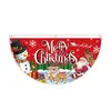 Bandera de Navidad semicircular personalizada transfronteriza hecha de poliéster con impresión a doble cara, disponible en varios diseños