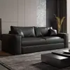 Fabricante de grande escala produz sofás-cama de couro estilo italiano, adequados para salas de estar, dobráveis, multifuncionais e projetados para uso doméstico. Estes são sofás-cama de alta qualidade que podem ser usados de duas maneiras.