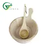 Balde de Madeira e Concha para Sauna, Fornecimento Direto do Fabricante, Estilo com Corda, Recipiente Interno de 5L com Borda de Metal, Concha para Regar Sauna, Banho de Pés e Banho de Vapor