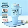 Taza aislada gigante de acero inoxidable 316 para niñas, alto valor estético, taza de hielo de gran capacidad con patrón lindo y popote
